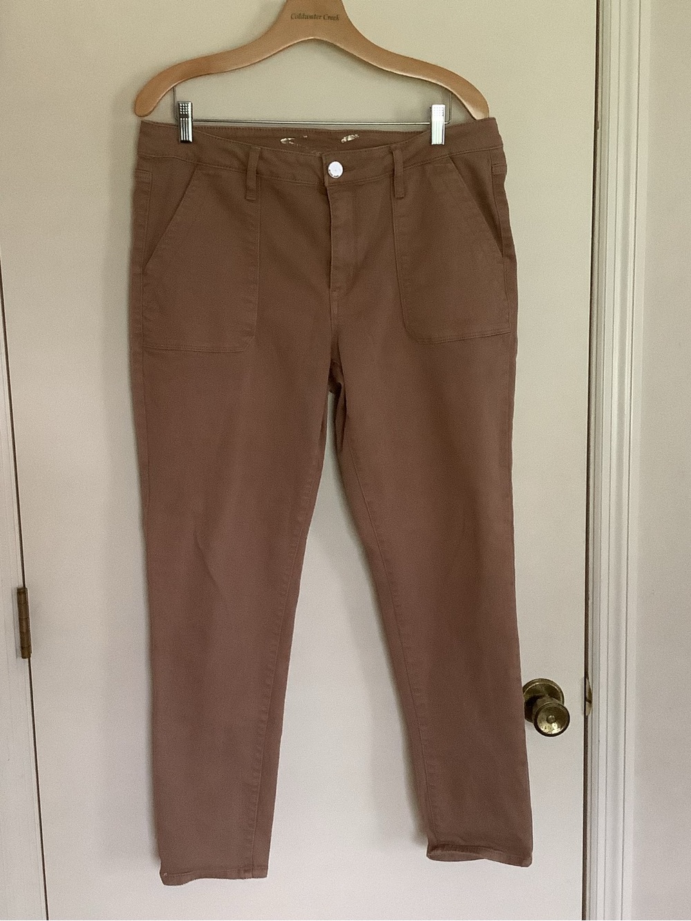 Seven7 Utility Skinny Ankle Pants in Honey Brown